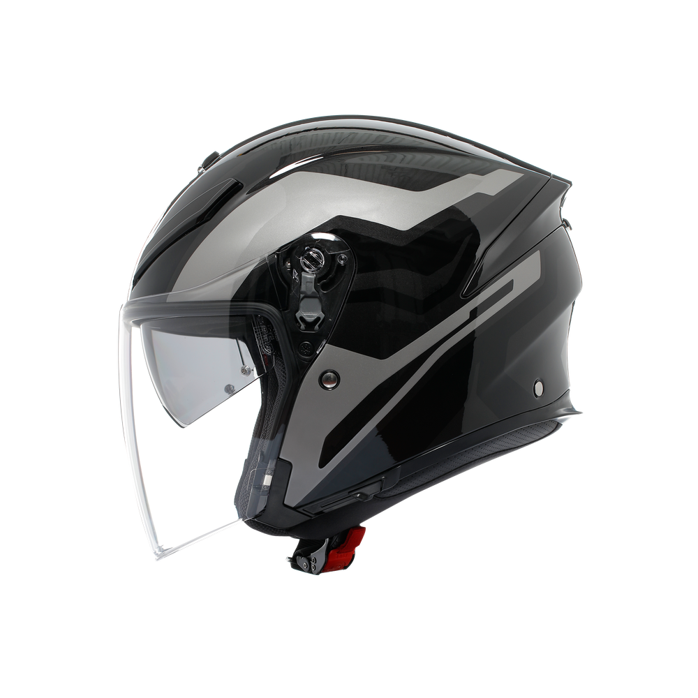 k5-jet-evo-tune-grey-black-motorbike-open-face-helmet-e2206 image number 3