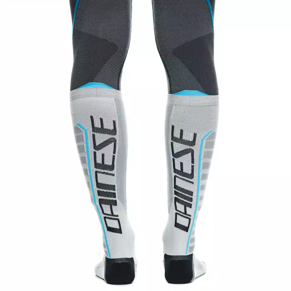 MOTORCYCLE TECHNICAL SOCKS - LONG - BLACK/BLUE - 4