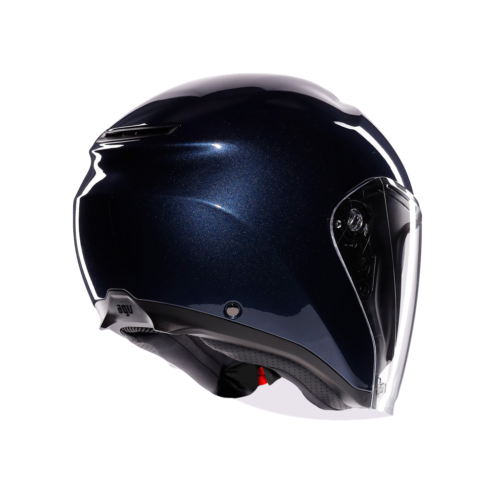 irides-mono-profondo-blue-motorbike-open-face-helmet-e2206 image number 5