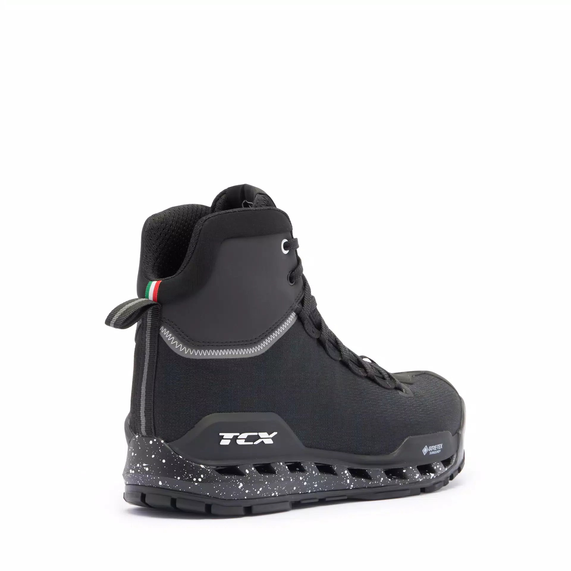 CLIMATREK SURROUND GTX WATERPROOF TOURING MOTORCYCLE BOOTIES MEN - BLACK/WHITE