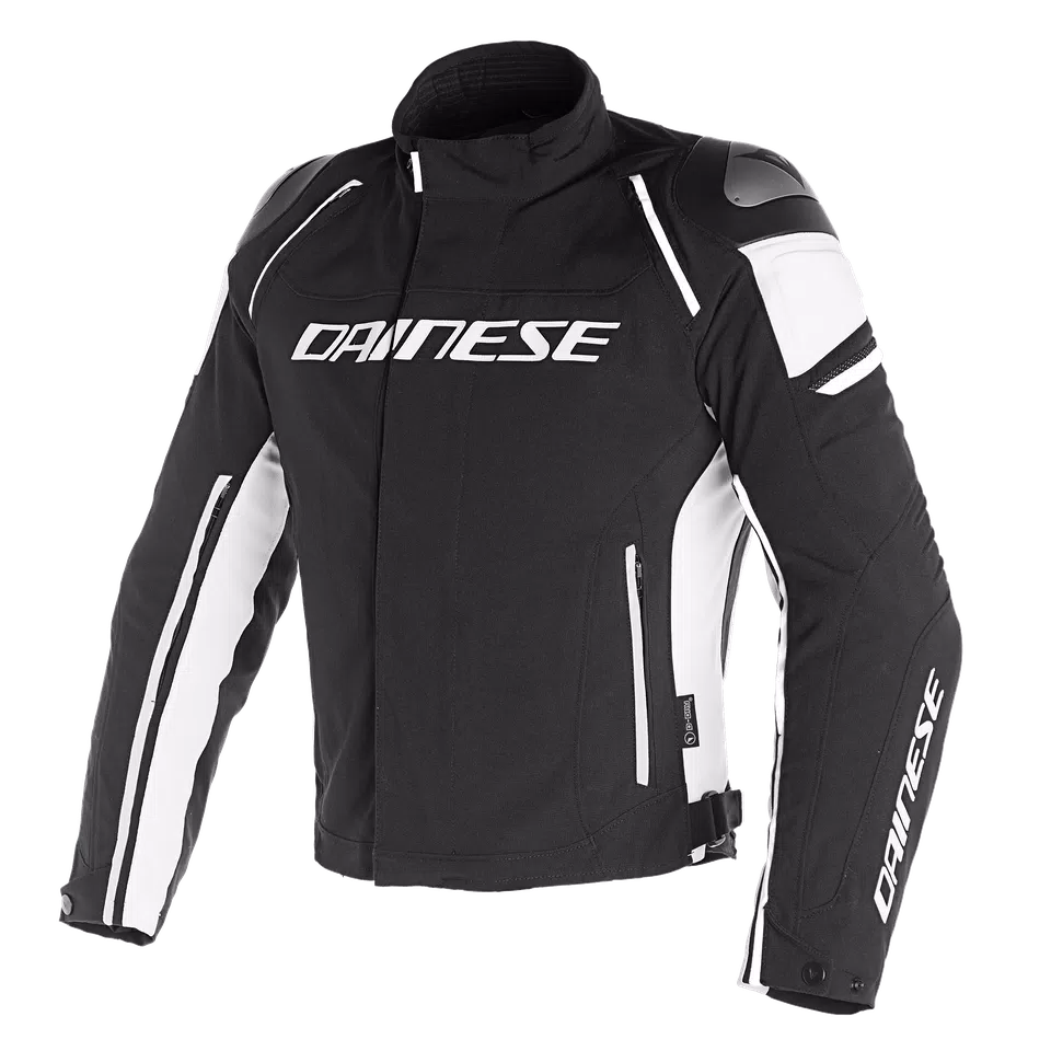 RACING 3 D-DRY® JACKET | BLACK/BLACK/WHITE | Dainese RACING 3 D-DRY® JACKET | BLACK/BLACK/WHITE | Dainese