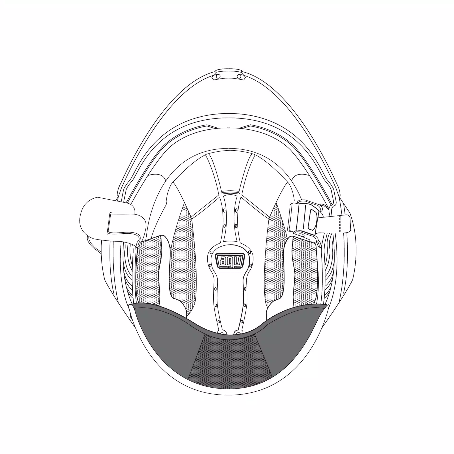 AGV NECK ROLL FLUID (XS-S) - NEUTRAL