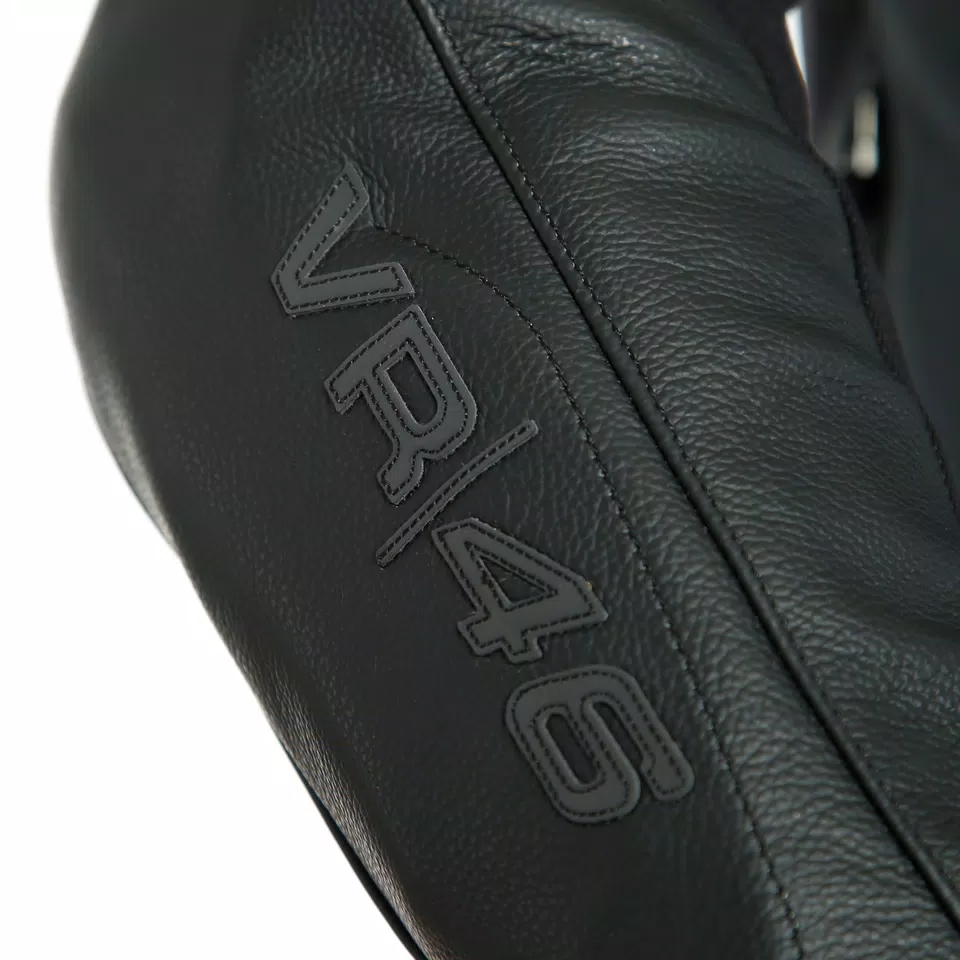 VR46 POLE POSITION LEATHER JACKET - BLACK/FLUO-YELLOW - 8