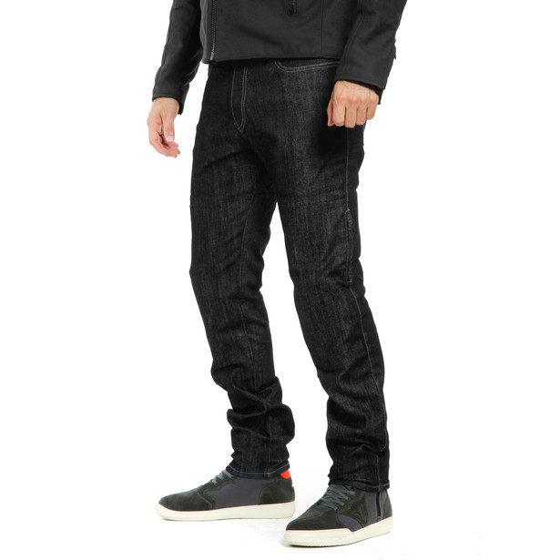 denim-regular-jeans-moto-uomo-black image number 2