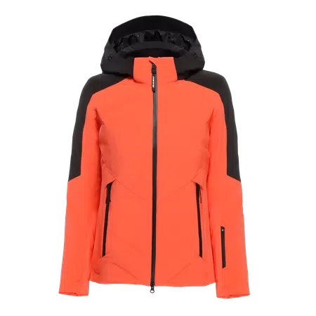 VIRTUS DERMIZAX EV™ - WOMEN'S WATERPROOF DOWN JACKET - CORAL/STRETCH LIMO - 1