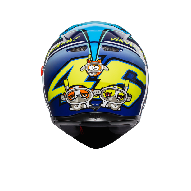 Casco integrale Agv K3 sv Valentino Rossi Misano 2015 taglia ML helmet casque 