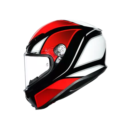 K6 AGV DOT(ECE) MULTI MPLK - HYPHEN BLACK/RED/WHITE -  - 3