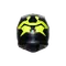 K7 AGV E2206 MPLK - GLIMPSE MATT BLACK/YELLOW FLUO
