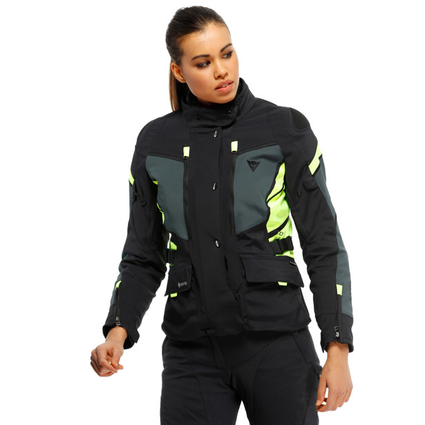 carve-master-3-gore-tex-giacca-moto-impermeabile-donna-black-ebony-fluo-yellow image number 4