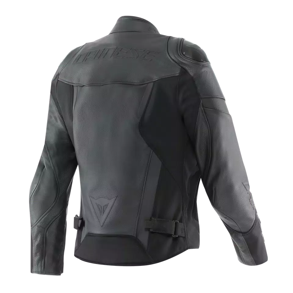 IPERATTIVA - WOMEN'S LEATHER-TEXTILE MOTORCYCLE JACKET - BLACK/BLACK - 2