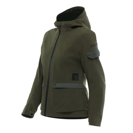 CENTRALE ABSØLUTESHELL™ PRO - WOMEN'S WATERPROOF MOTORCYCLE JACKET - GREEN - 1
