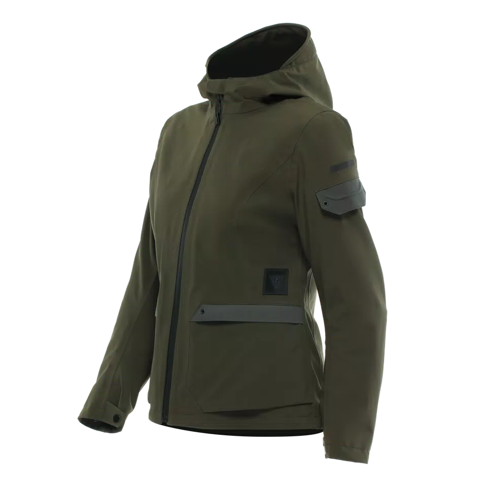 CENTRALE ABSØLUTESHELL™ PRO - WOMEN'S WATERPROOF MOTORCYCLE JACKET - GREEN - 1
