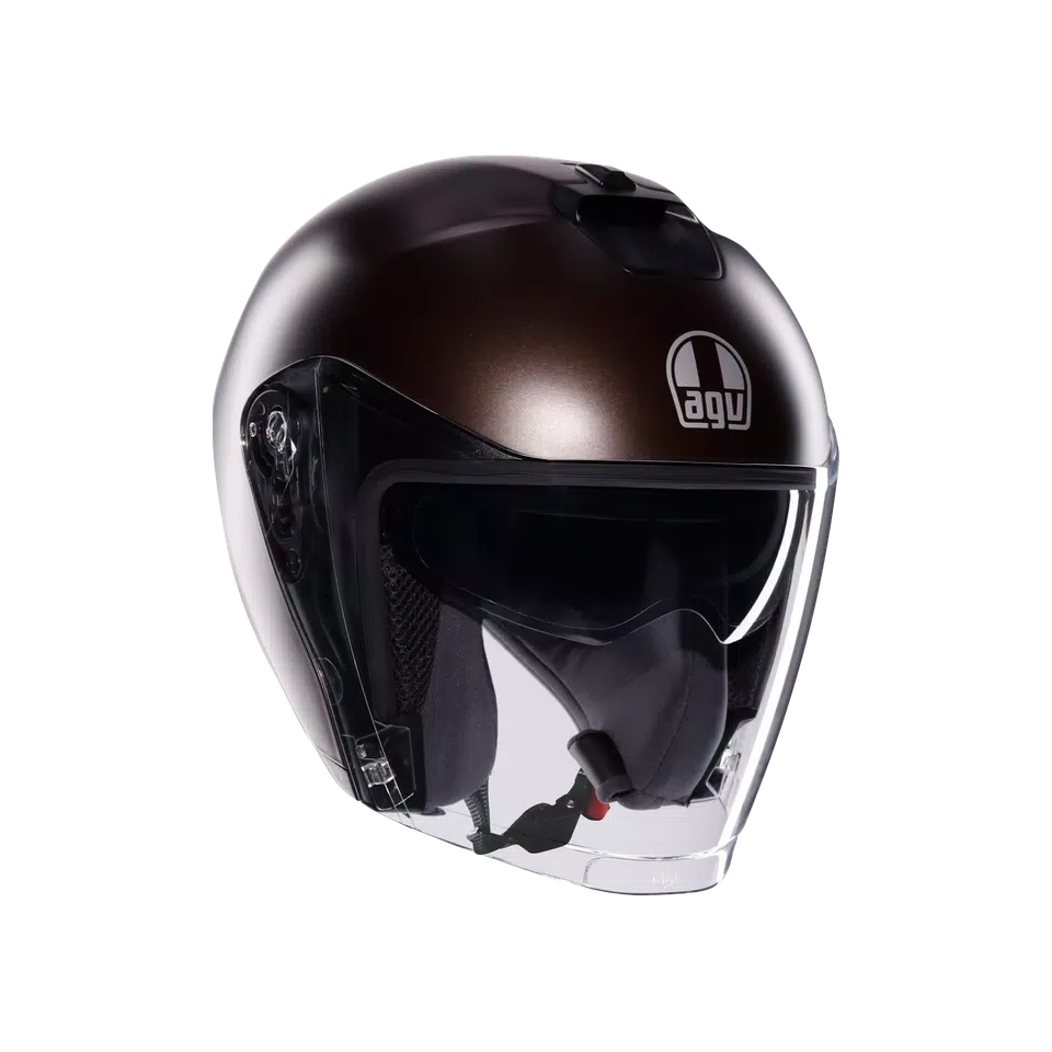 IRIDES MONO MATT PREGIATO BRONZE - MOTORBIKE OPEN FACE HELMET E2206 -  - 1