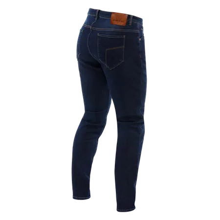 5-POCKET DENIM - SLIM CURVY DAMES MOTORFIETSJEANS KORT - DEEP-BLUE - 2