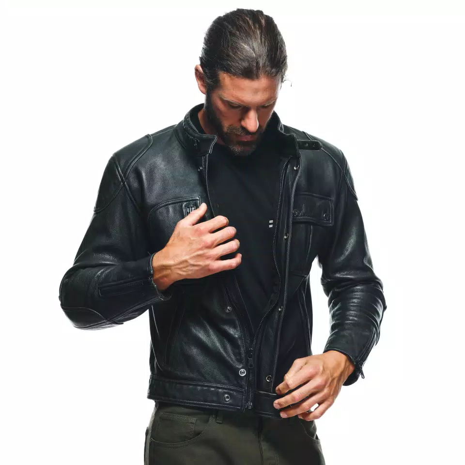 ATLAS LEATHER JACKET | BLACK | Dainese