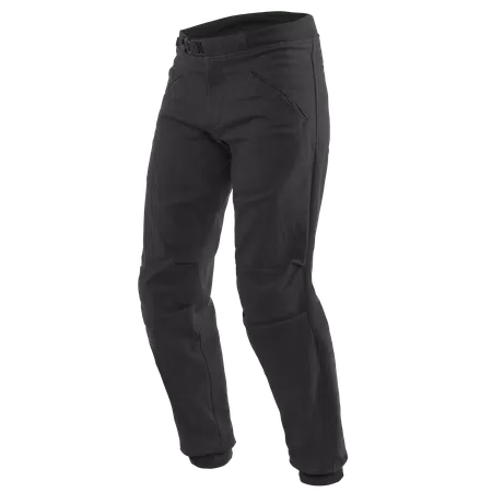 TRACKPANTS - MEN'S MOTORCYCLE PANTS IN FABRIC - BLACK - 1