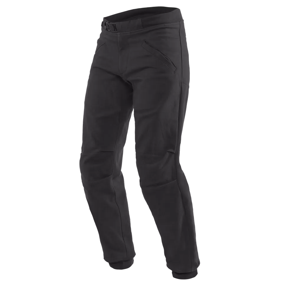 TRACKPANTS - MEN'S MOTORCYCLE PANTS IN FABRIC - BLACK - 1