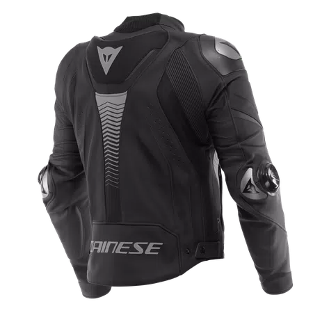 SUPER SPEED 4 - MEN'S MOTORCYCLE LEATHER JACKET - BLACK-MATT/CHARCOAL-GRAY - 2