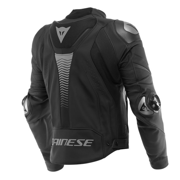super-speed-4-giacca-moto-in-pelle-uomo-black-matt-charcoal-gray image number 1