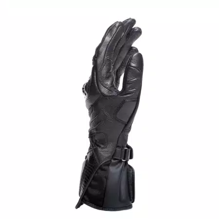 CARBON 4 - MEN'S MOTORCYCLE LONG LEATHER GLOVES - BLACK/BLACK/BLACK - 2
