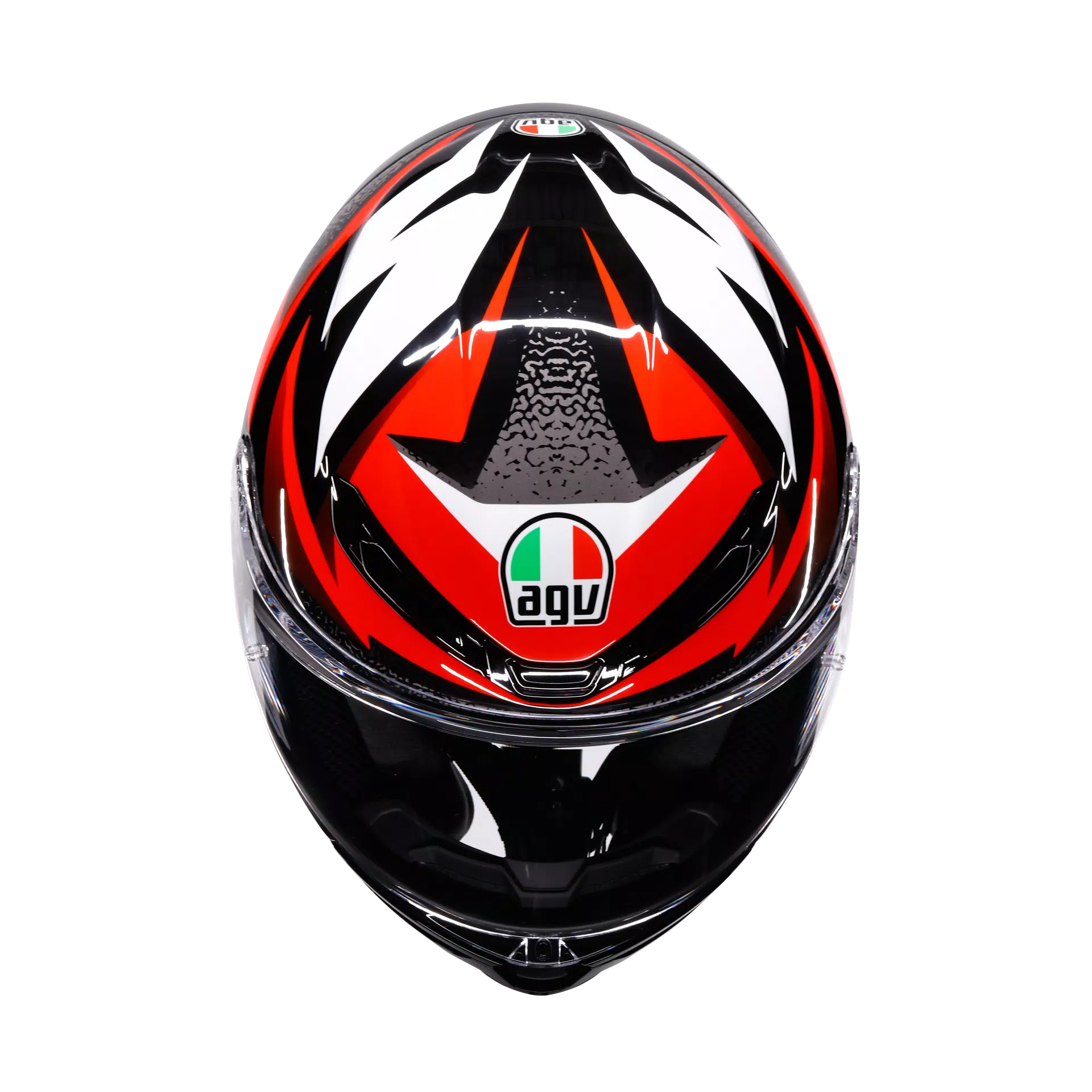 K6 S BRAVEN BLACK/RED/WHITE - MOTORBIKE FULL FACE HELMET DOT (E2206)