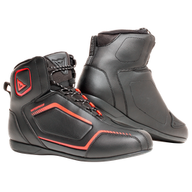 RAPTORS D-WP SHOES BLACK/BLACK/FLUO-RED- D-Wp®