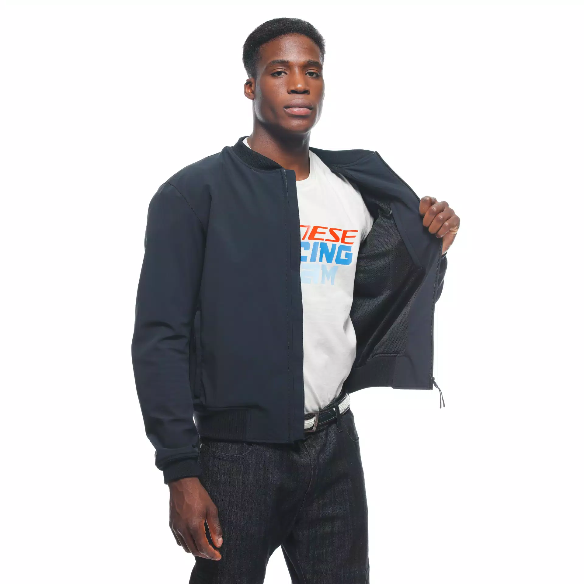 【美品】soyy. N.D.B nylon detaching blouson BHYDE NO-WIND TEX - MEN'S MOTORCYCLE JACKET IN FABRIC | BLACK