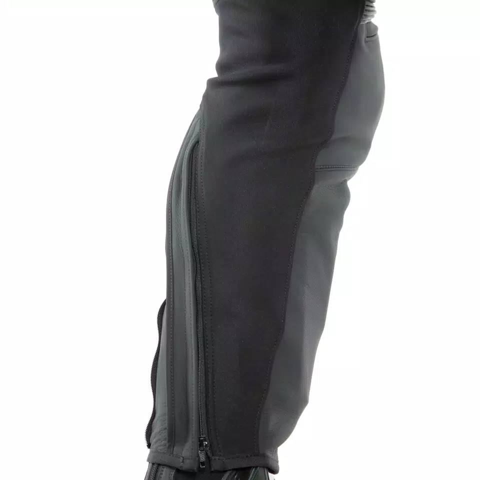 PONY 3 - MEN'S MOTORCYCLE LEATHER PANTS - BLACK-MATT - 7
