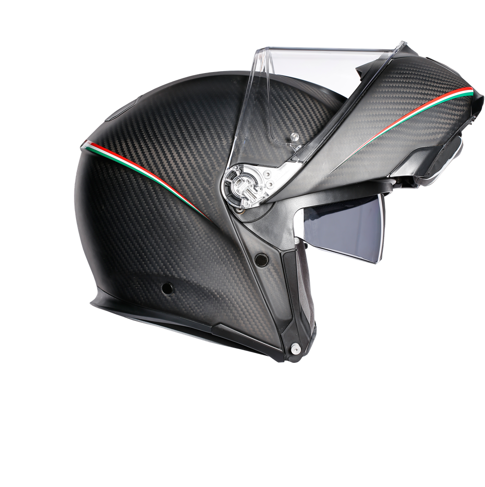 Touring motorcycle helmet Sportmodular Agv E05 Multi Plk Tricolore Matt Carbon Italy AGV helmets Dainese Official Shop Dainese