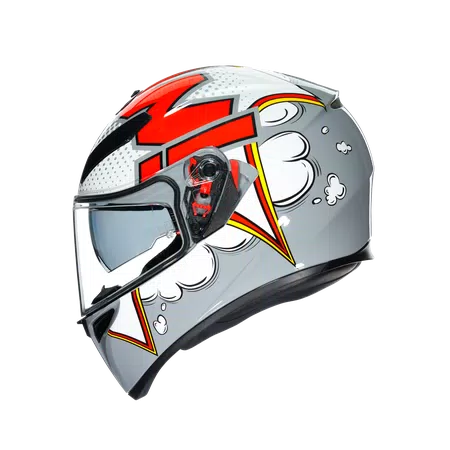 K3 SV MULTI ECE DOT - BUBBLE GREY/WHITE/RED -  - 4