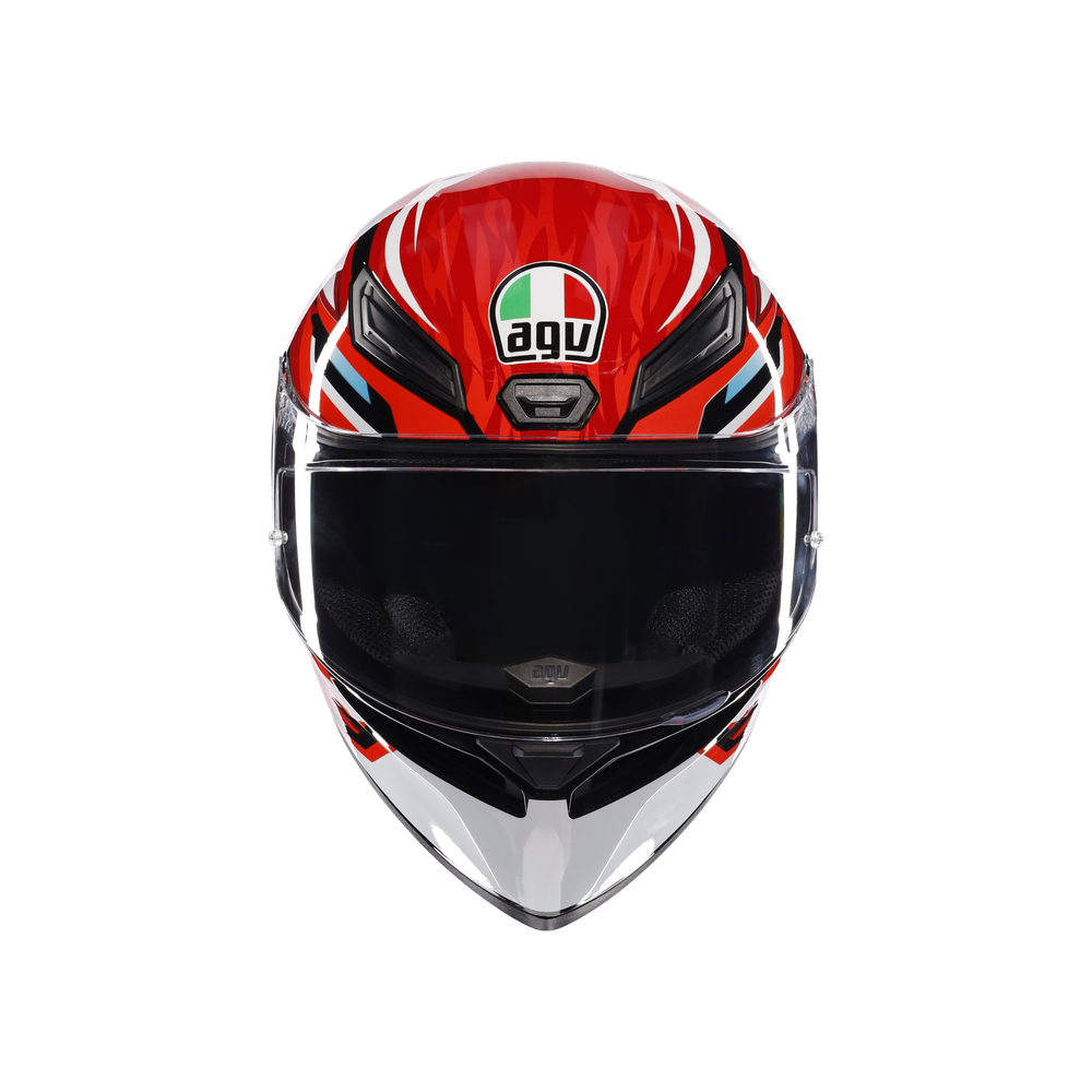 k1-s-lion-black-red-white-casco-moto-integrale-e2206 image number 1