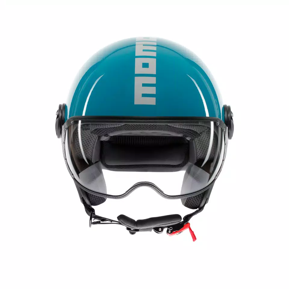 MOMODESIGN FGTR CLASSIC CANDY LAKE BLUE / WHITE - JET HELMET WITH VISOR E2206 -  - 2