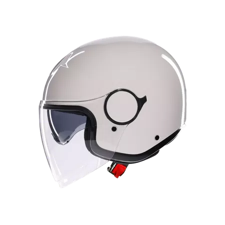 ETERES MONO MATERIA WHITE - MOTORBIKE OPEN FACE HELMET E2206 -  - 4