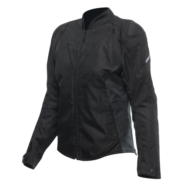 avro-5-tex-giacca-moto-in-tessuto-donna-black-black-black image number 0