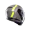 STREETMODULAR RESIA MATT GREY/BLACK/YEL FLUO - MOTORBIKE FLIP UP HELMET E2206