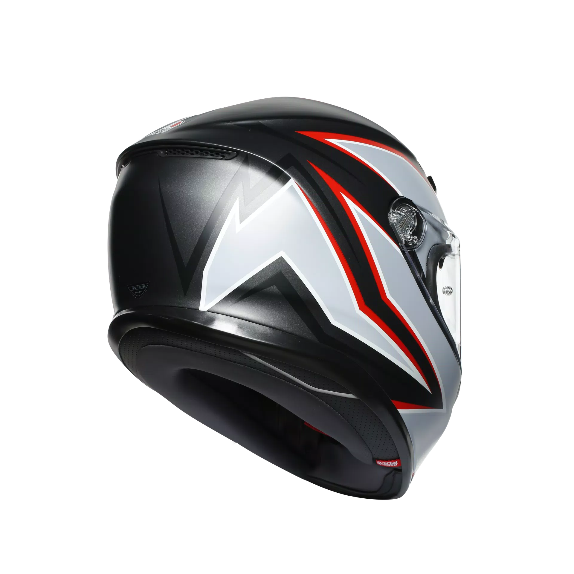 K6 E2205 MULTI - FLASH MATT BLACK/GREY/RED
