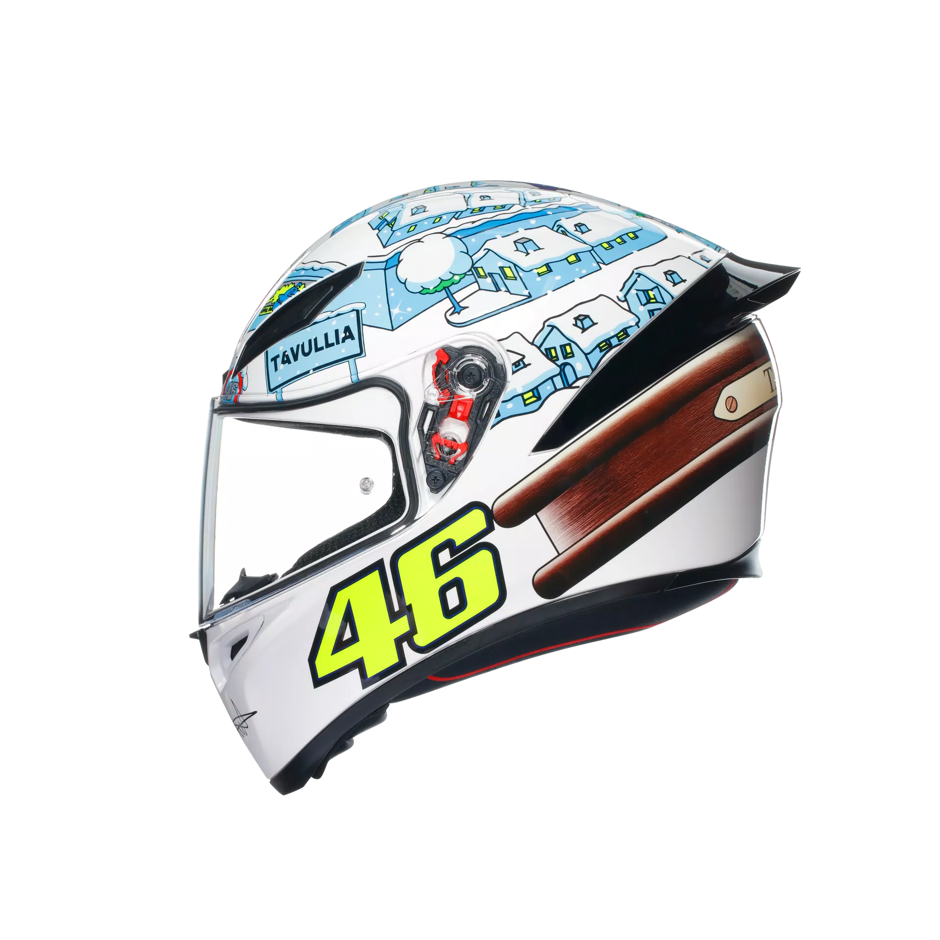 K1 S ROSSI WINTER TEST 2017 - MOTORBIKE FULL FACE HELMET E2206