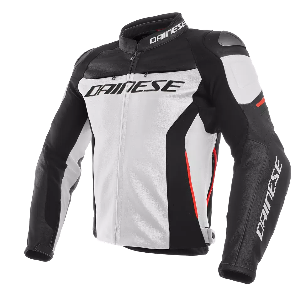 DAINESE　 RACING3 LEATHER JACKET size50 Dainese Racing 3 D-Air Perf Leather Jacket | Size 50 | White