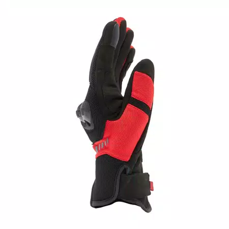 MIG 3 AIR - MEN'S MOTORCYCLE TEXTILE SUMMER GLOVES - BLACK/RED-LAVA - 2