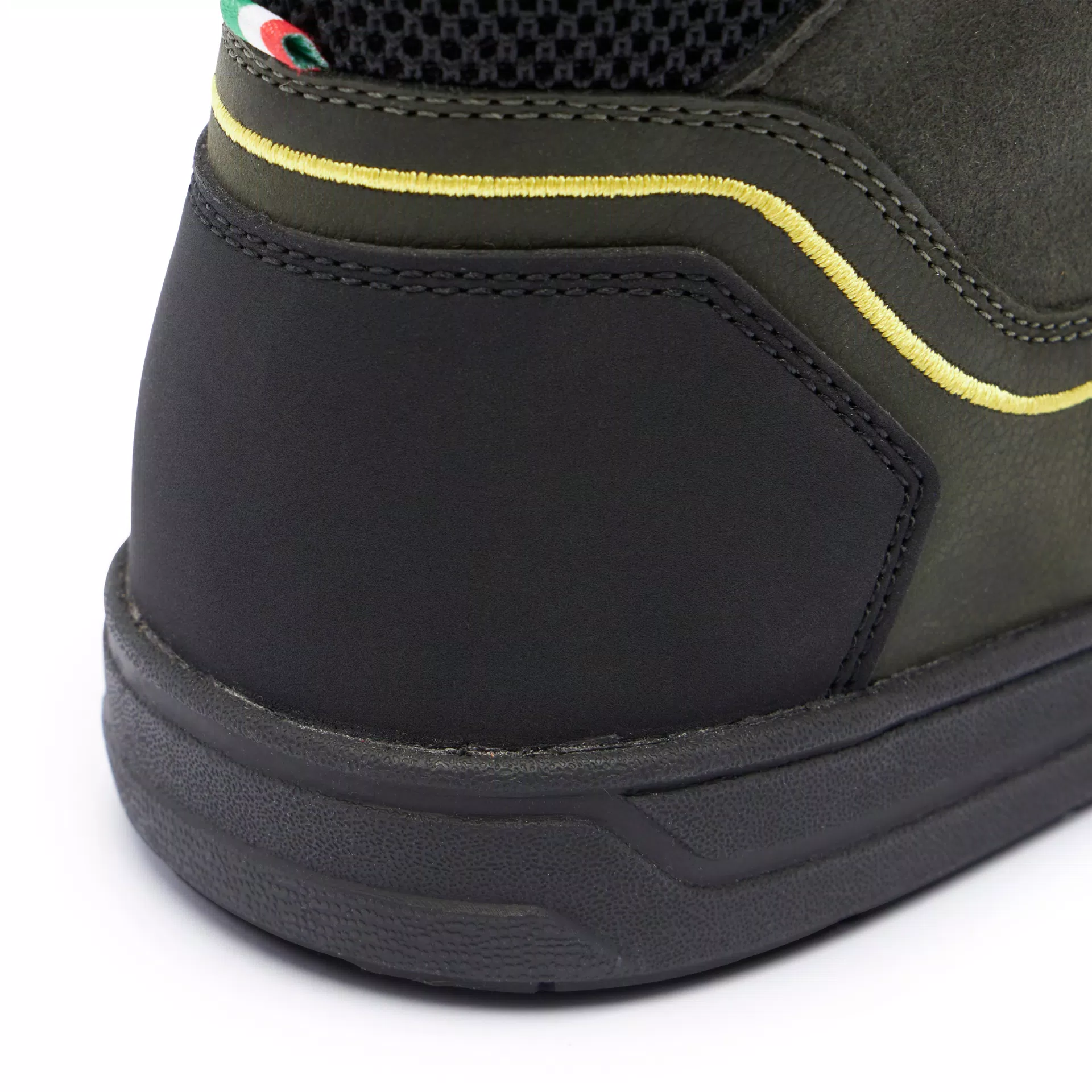 MOOD 2 GORE-TEX&reg; WATERPROOF MOTORCYCLE SHOES MEN - GREEN/BLACK/YELLOW