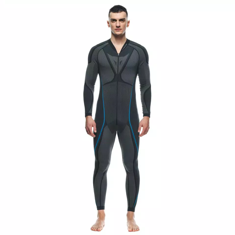 MEN'S MOTORCYCLE TECHNICAL UNDERSUIT - BLACK/BLUE - 3