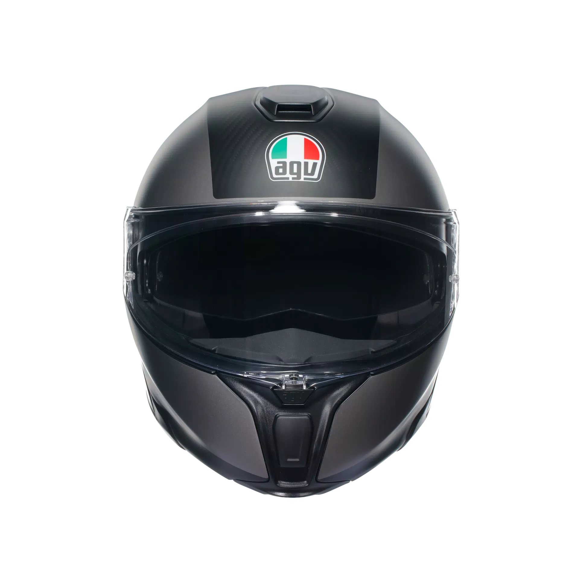 SPORTMODULAR OVERLAY MATT DOUBLE GREY - MOTORBIKE FLIP UP HELMET E2205