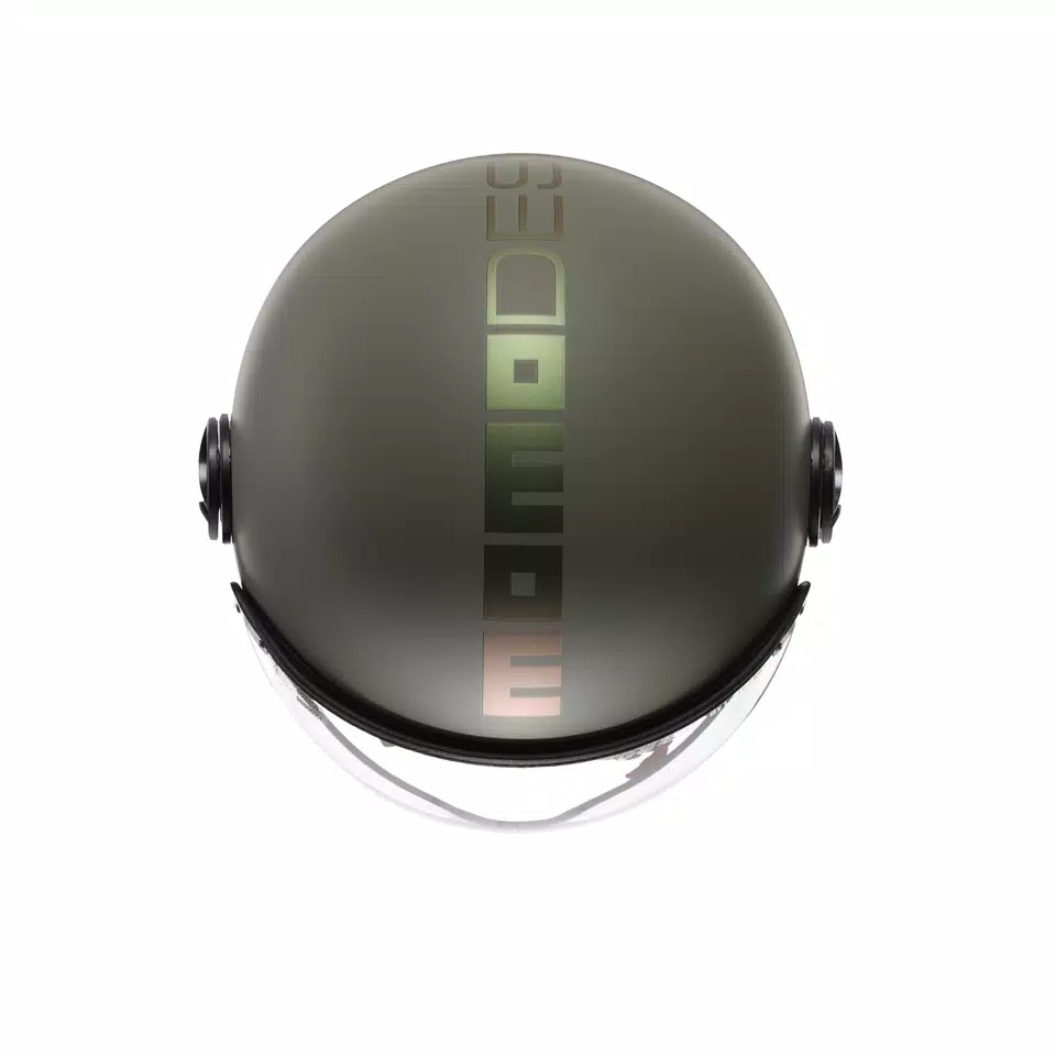 MOMODESIGN FGTR CLASSIC FLIP MATT GREEN / BRONZE - JET HELMET WITH VISOR E2206 -  - 6
