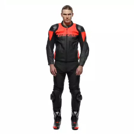 DELTA 4 - MEN'S MOTORCYCLE PERFORATED LEATHER PANTS - BLACK/BLACK - 3