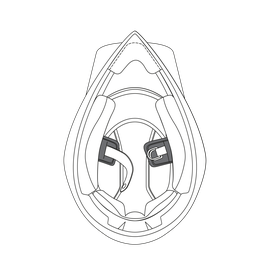 AGV CHIN STRAP PADS AX9 (XXS-XS) - Zubehör