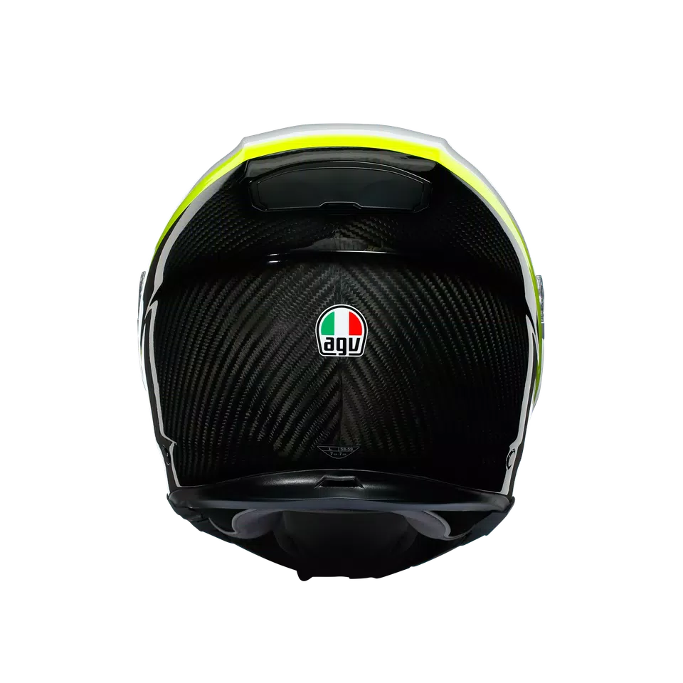 SPORTMODULAR RAY CARBON/WHITE/YELLOW FLUO -CASQUE MOTO MODULAIRE E2205 -  - 8