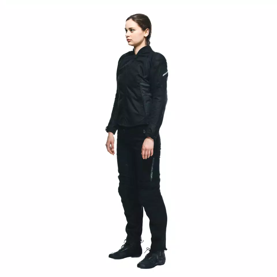 DRAKE 2 AIR - WOMEN'S SUMMER MOTORCYCLE PANTS IN FABRIC - BLACK/BLACK - 4