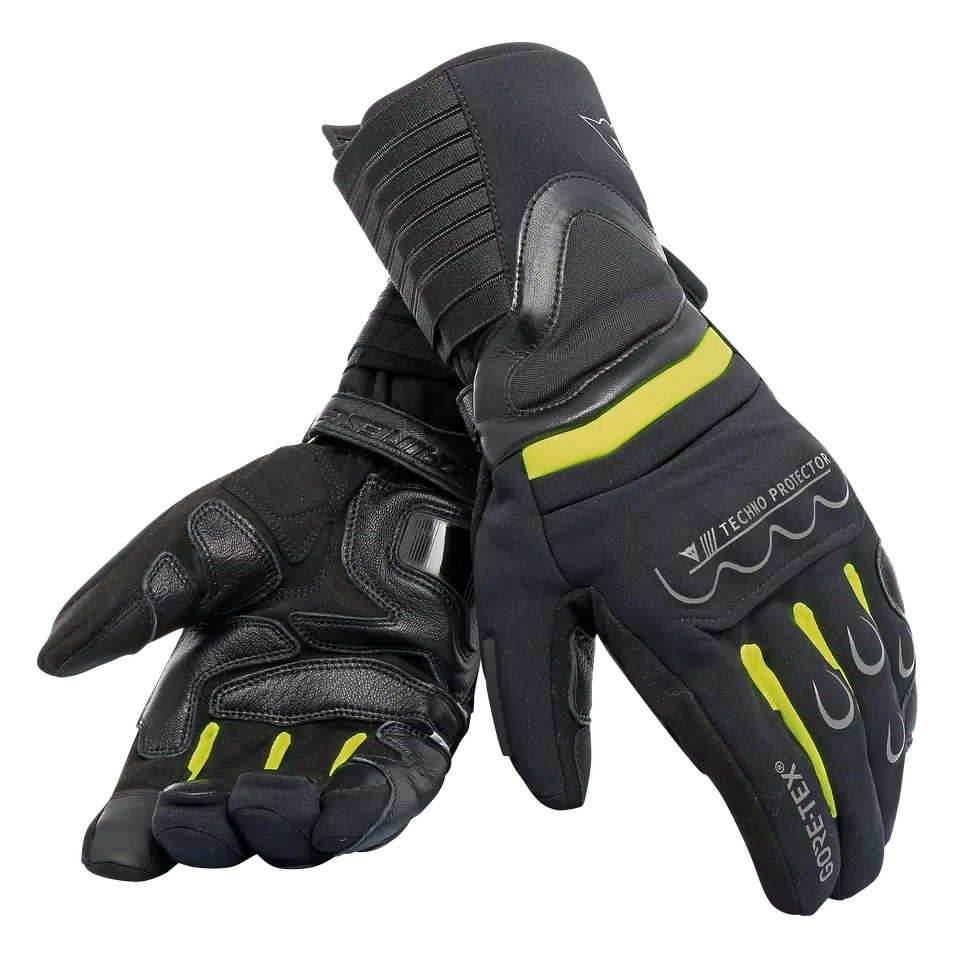 SCOUT 2 GORE-TEX® - UNISEX WATERPROOF MOTORCYCLE GLOVES - BLACK/FLUO-YELLOW/BLACK - 1