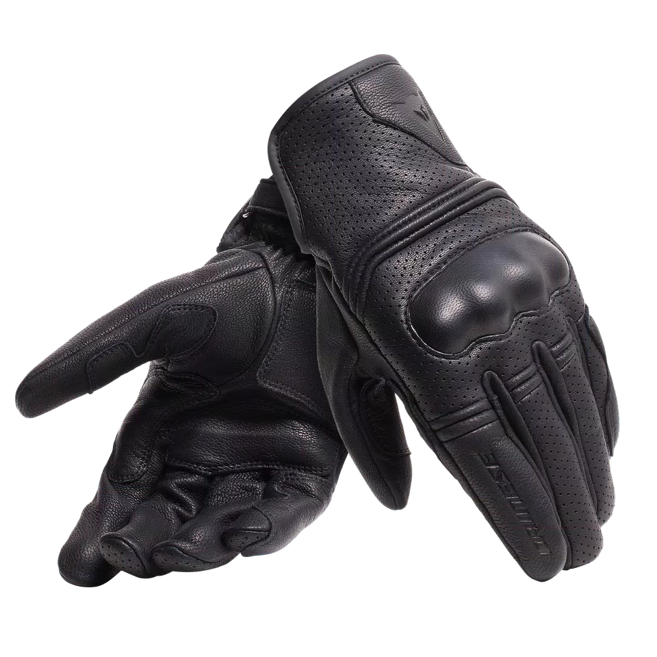 CORBIN AIR - GUANTI MOTO IN PELLE UNISEX - BLACK - 1