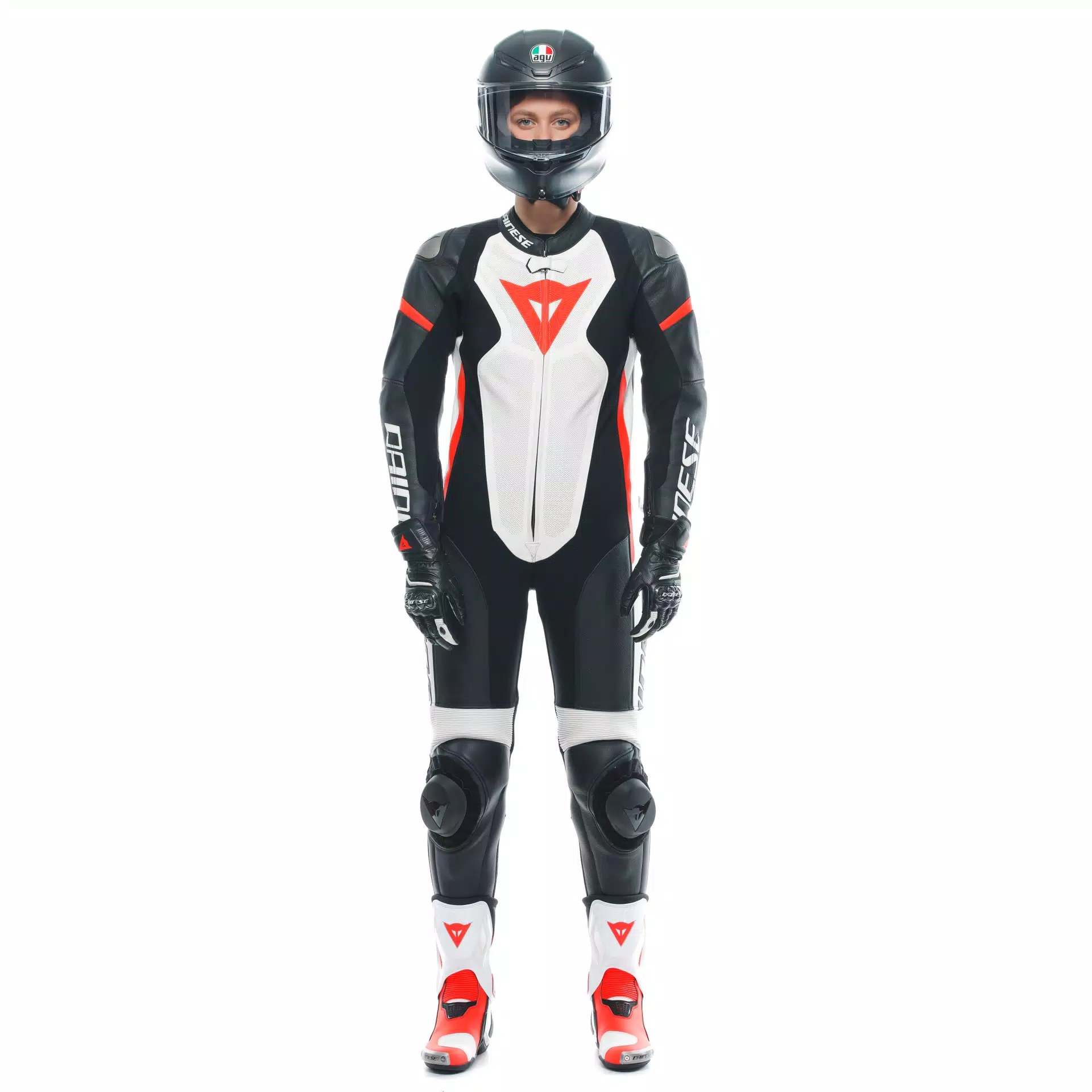 GROBNIK - WOMEN'S 1-PIECE MOTORCYCLE PERFORATED LEATHER SUIT